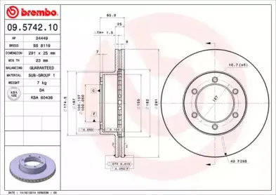 09.5742.10 BREMBO