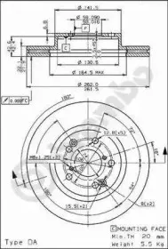 09687610 BREMBO Тормозной диск