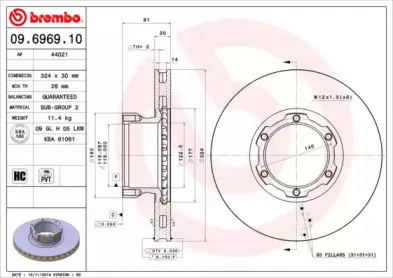 09.6969.10 BREMBO
