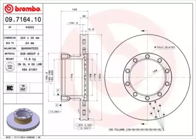 09.7164.10 BREMBO