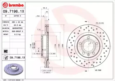 09.7196.1X BREMBO