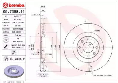 09.7398.11 BREMBO
