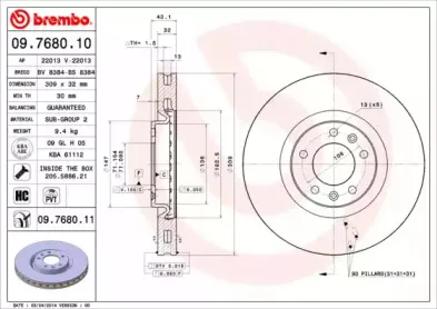 09.7680.11 BREMBO