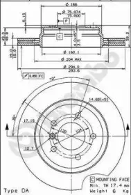09.7720.11 BREMBO Тормозной диск