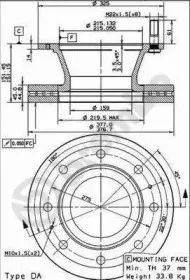 09.7929.30 BREMBO Тормозной диск