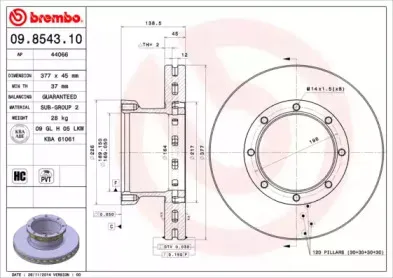 09854310 BREMBO