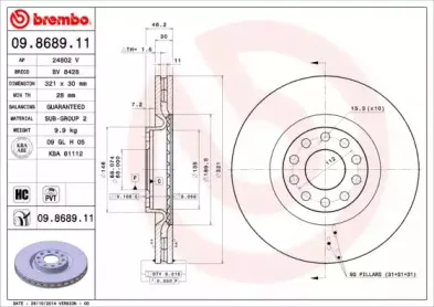 09.8689.11 BREMBO