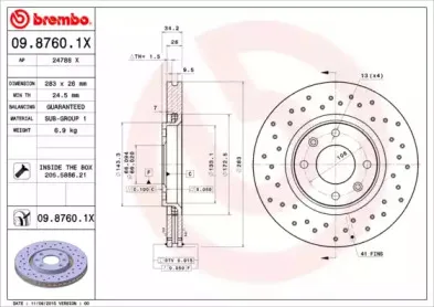 09.8760.1X BREMBO