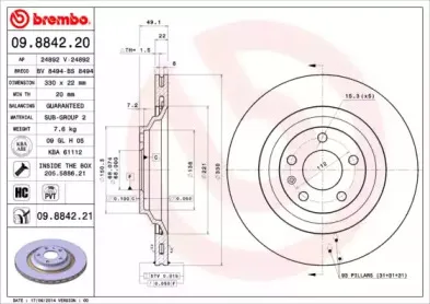 09.8842.20 BREMBO