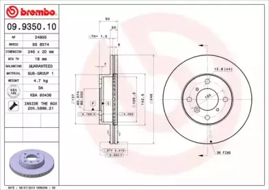 09.9350.10 BREMBO