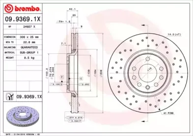 09.9369.1X BREMBO