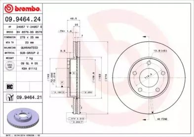09.9464.24 BREMBO