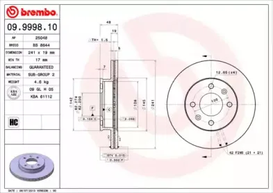 09.9998.10 BREMBO