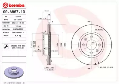 09.A867.10 BREMBO