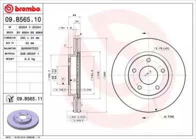 09.B565.10 BREMBO