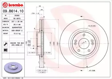 09.B614.10 BREMBO