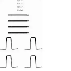 A 02 277 BREMBO Комплектующие, колодки дискового тормоза