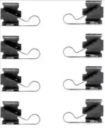 A 02 306 BREMBO Комплектующие, колодки дискового тормоза