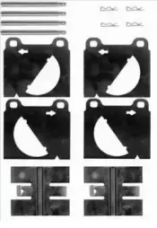 A 02 322 BREMBO Комплектующие, колодки дискового тормоза