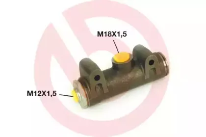 M 23 082 BREMBO Главный тормозной цилиндр