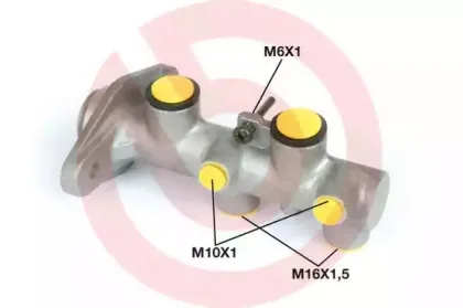 M 30 005 BREMBO Главный тормозной цилиндр