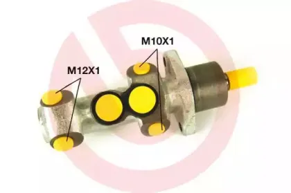 M 68 021 BREMBO Главный тормозной цилиндр
