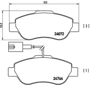 P 23 107 BREMBO