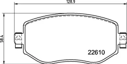 P68068 BREMBO Комплект тормозных колодок, дисковый тормоз