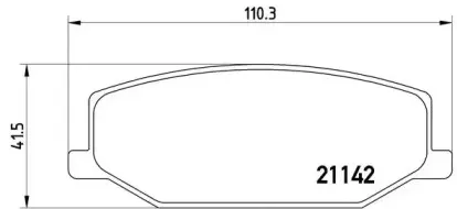 P 79 001 BREMBO Комплект тормозных колодок, дисковый тормоз