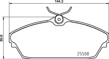 P 82 003 BREMBO Комплект тормозных колодок, дисковый тормоз