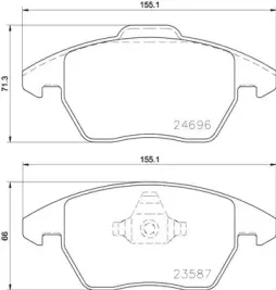 P 85 148 BREMBO Комплект тормозных колодок, дисковый тормоз