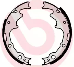 S 10 502 BREMBO Комплект тормозных колодок