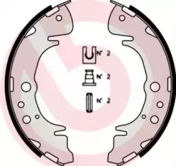 S 11 503 BREMBO Комплект тормозных колодок