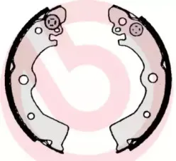 S 56 506 BREMBO Комплект тормозных колодок