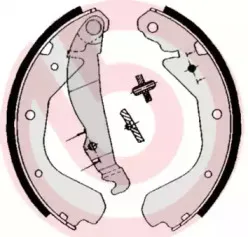 S 59 509 BREMBO Комплект тормозных колодок