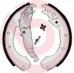 S 59 510 BREMBO Комплект тормозных колодок