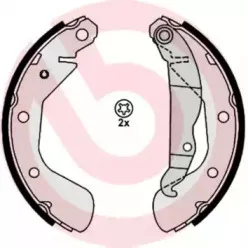 S 59 514 BREMBO Комплект тормозных колодок