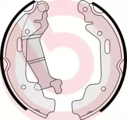 S 59 516 BREMBO Комплект тормозных колодок