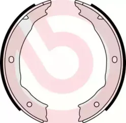 S 61 540 BREMBO Комплект тормозных колодок, стояночная тормозная система
