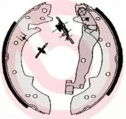 S 68 511 BREMBO Комплект тормозных колодок