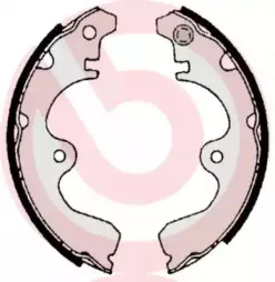 S 83 532 BREMBO Комплект тормозных колодок