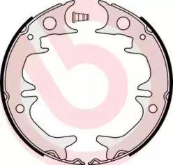 S 83 543 BREMBO Комплект тормозных колодок, стояночная тормозная система