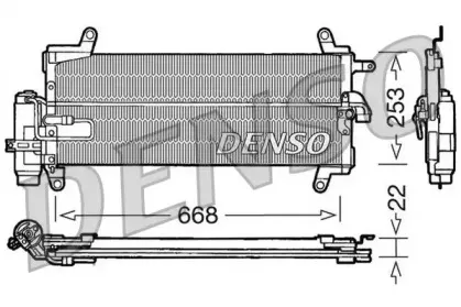DCN09093 DENSO Конденсатор, кондиционер
