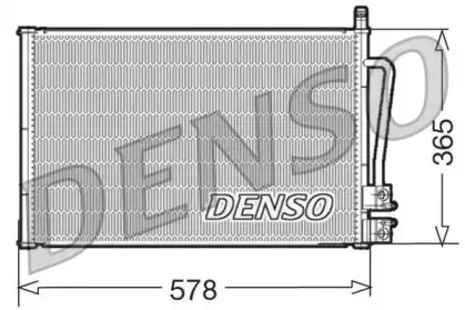 DCN10008 DENSO Конденсатор, кондиционер