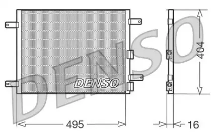 DCN01023 DENSO Конденсатор, кондиционер