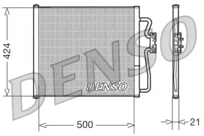 DCN05007 DENSO Конденсатор, кондиционер