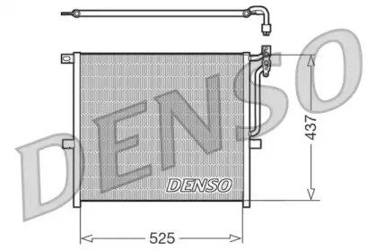 DCN05008 DENSO Конденсатор, кондиционер
