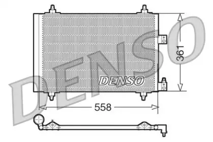 DCN07005 DENSO Конденсатор, кондиционер