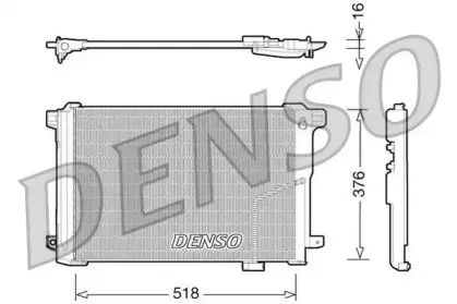 DCN17005 DENSO Конденсатор, кондиционер