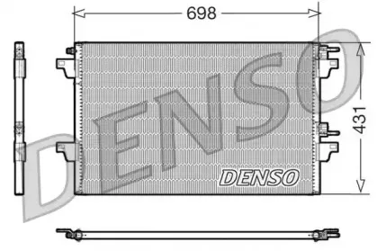 DCN23021 DENSO Конденсатор, кондиционер